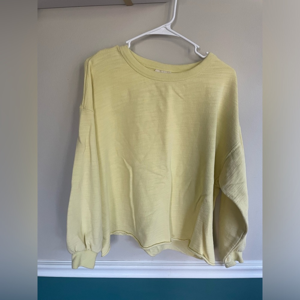 Balloon sleeved sweatshirt